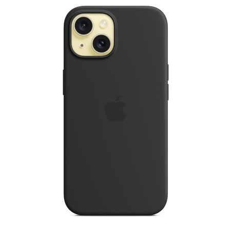 Apple Silikonhülle - Silikonhülle mit MagSafe für iPhone 15 (schwarz)
