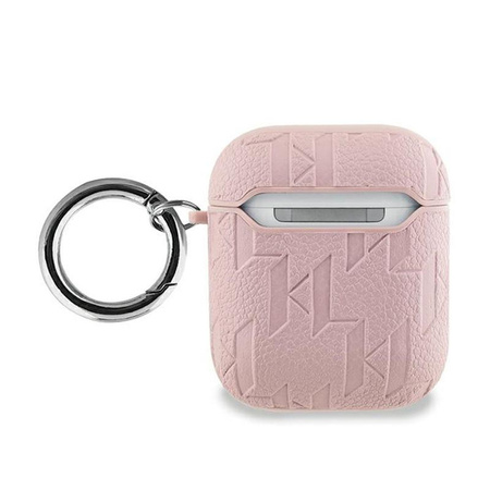 Karl Lagerfeld Monogram Karl Head - AirPods 1/2 gen Tasche (rosa)