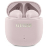 Guess Printed Classic Logo - sluchátka Bluetooth TWS + nabíjecí pouzdro (růžové)