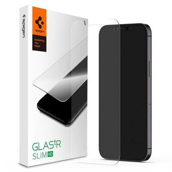 Spigen üveg.TR Slim - Edzett üveg iPhone 12 / iPhone 12 Pro készülékhez