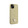 Guess Rhinestone Triangle - Hülle für iPhone 14 (Gold)