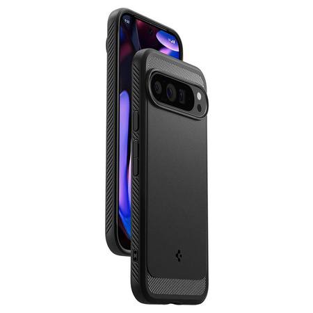 Spigen Rugged Armor - Étui pour Google Pixel 9 Pro XL (Noir mat)