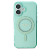 Guess IML Rhinestones MagSafe - Coque iPhone 16 (vert)