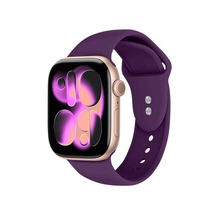 Crong Liquid - Řemínek pro Apple Watch 44/45/46/49 mm (švestka)
