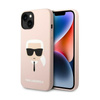 Karl Lagerfeld Silicone Iconic Karl`s Head - iPhone 14 Plus Case (pink)