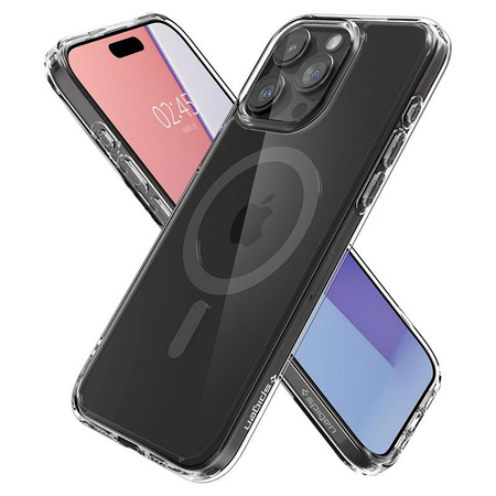 Spigen Ultra Hybrid MagSafe - Étui pour iPhone 15 Pro Max (Graphite)