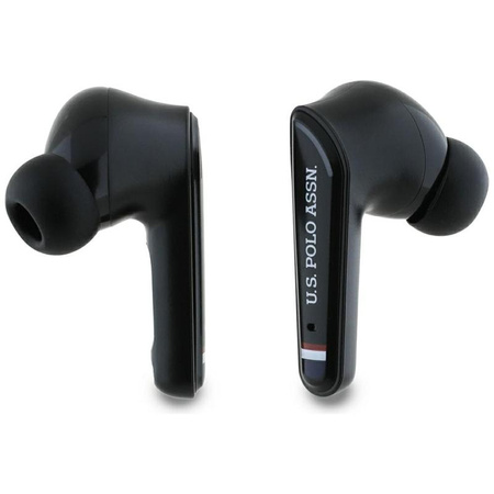 US Polo Assn DH Logo - TWS headphones + charging case (black)