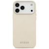 ETUI DO IPHONE 17 PRO MAX do MAGSAFE GUESS ORYGINALNE BEŻOWE SKÓRZANE MODNE