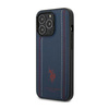 US Polo Assn Leather Stitch - iPhone 14 Pro Max Case (navy blue)