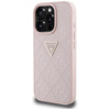 Guess Hot Stamp 4G minta háromszög fém logó - tok iPhone 16 Pro Max (rózsaszín)
