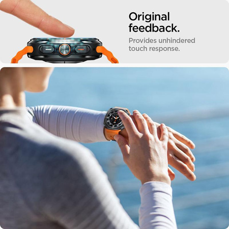 Spigen GLAS.TR EZ FIT 2-Pack - Edzett üveg Samsung Galaxy Watch Ultra 47 mm-es órához (2 db)