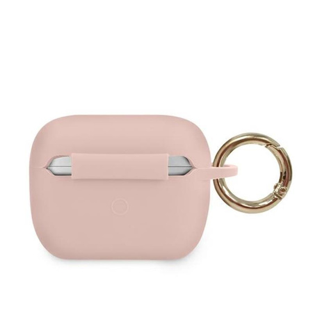 Guess Silicone Triangle Logo - Etui Airpods Pro (różowy)