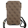 Guess 4G Big Metal Logo Pouch - Torebka na telefon S/M max 6.1" (brązowy)