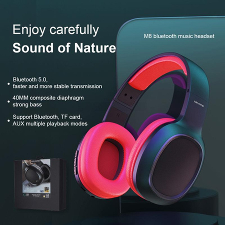 WEKOME M8 - Wireless Over-Ear Bluetooth V5.0 Headphones (Black)