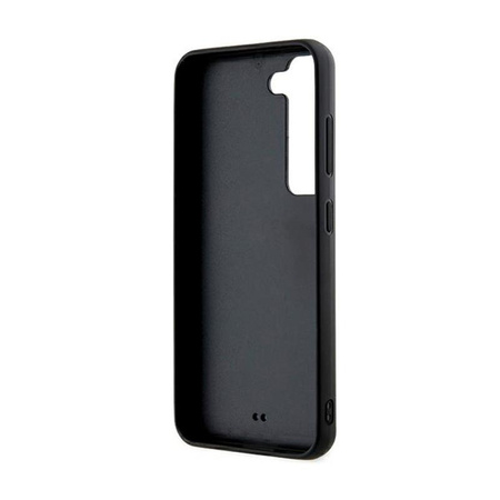 Karl Lagerfeld 3D Gummi Glitter Logo - Samsung Galaxy S23+ Tasche (schwarz)