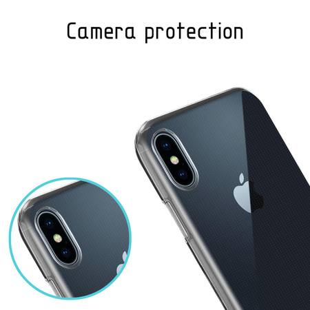 Crong Crystal Slim Cover - Etui iPhone Xs Max (przezroczysty)