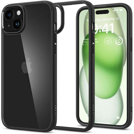 Spigen Ultra Hybrid - pouzdro pro iPhone 15 Plus (matně černé)