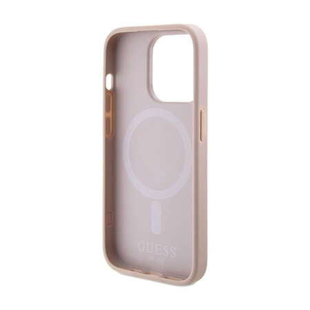 Étui Guess Saffiano MagSafe - iPhone 15 Pro Max (rose)