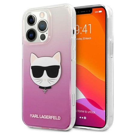 Karl Lagerfeld Choupette Head - iPhone 13 Pro Max Case (pink)