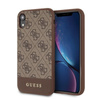 Collection 4G Bottom Stripe de Guess - Coque pour iPhone XR (marron)
