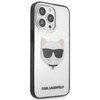 Karl Lagerfeld Choupette Head - Coque iPhone 13 Pro (transparent / cadre noir)