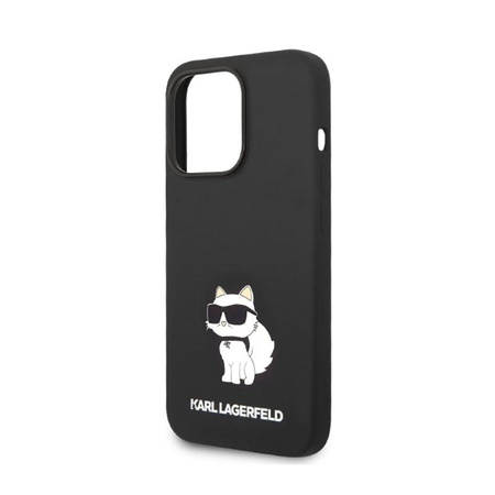 Karl Lagerfeld Silicone NFT Choupette - pouzdro pro iPhone 14 Pro Max (černé)