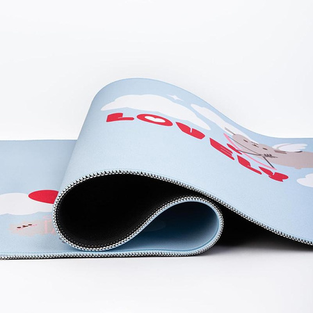 Pusheen - Tappetino da gioco/scrivania XXL della collezione Purrfect Love (80 x 35 cm)