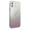 Guess Glitter Gradient Script - Case for iPhone 12 mini (Pink)