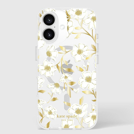 Kate Spade New York Protective Gems MagSafe - étui pour iPhone 16 (Sunshine Floral)