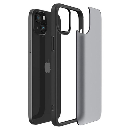 Spigen Ultra Hybrid - pouzdro pro iPhone 15 (Frost Black)