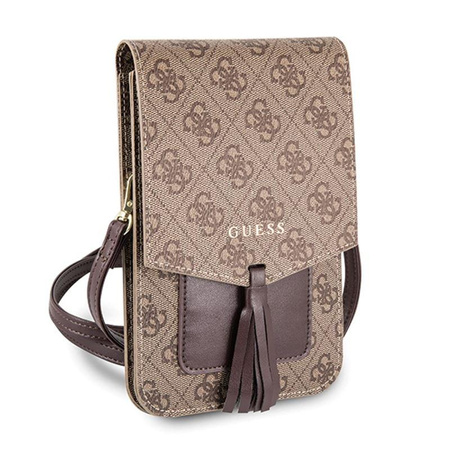 Guess 4G Uptown Wallet Phone Bag - Sac avec compartiment pour smartphone (marron)