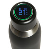 PURO Smart Bottle - 500ml INOX thermal bottle with LED smart cap (Black)