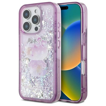 Hello Kitty Liquid Glitter 50TH Anniversary Party - Case for iPhone 16 Pro (purple)