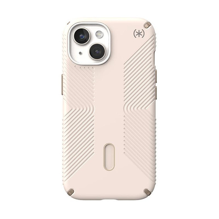Speck Presidio2 Grip ClickLock & MagSafe - Tasche iPhone 16e / iPhone 15 / iPhone 14 / iPhone 13 (Gebleichter Knochen / Heirloom Gold / Haselnussbraun)