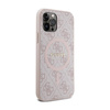 Guess 4G Collection Leather Metal Logo MagSafe - iPhone 12 / iPhone 12 Pro Case (pink)