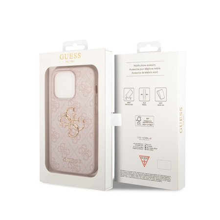 Guess 4G Big Metal Logo - Coque iPhone 15 Pro (rose)
