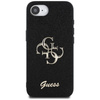 Guess Fixed Glitter Big 4G - Coque pour iPhone 16e (noir)