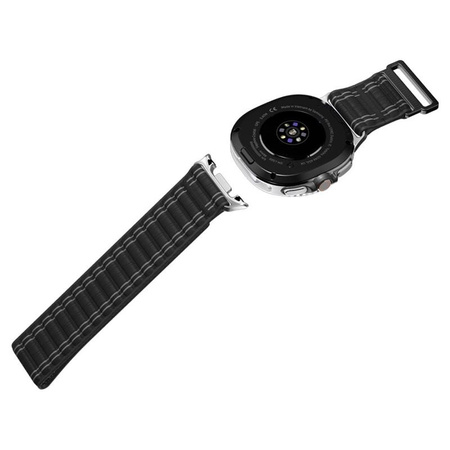 PASEK DO GALAXY WATCH 8 | 8 CLASSIC 40 44 46 mm SPIGEN NYLONOWY CZARNY