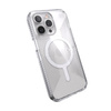 Speck Presidio Perfect-Clear avec Grips + MagSafe - Coque pour iPhone 13 Pro avec revêtement MICROBAN (transparent)