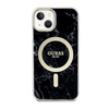 Guess Marble MagSafe - Coque pour iPhone 14 (Noir)