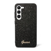 Guess Glitter Flakes Metal Logo Case - Étui pour Samsung Galaxy S23+ (noir)