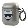 Karl Lagerfeld Choupette Head Glitter - Airpods Case (black)