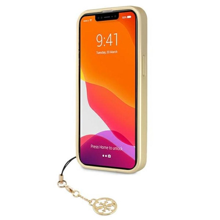 Kolekce Guess 4G Charms - pouzdro na iPhone 13 Pro (hnědé)