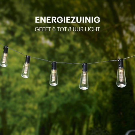 Grundig - Solární zahradní LED světla 3,35 m