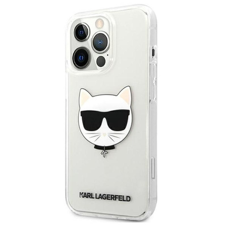 Karl Lagerfeld Choupette Head - Etui iPhone 13 Pro (przezroczysty)