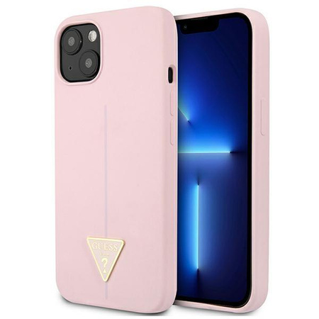 Guess Silicone Triangle Logo - Cover iPhone 13 (Purple)
