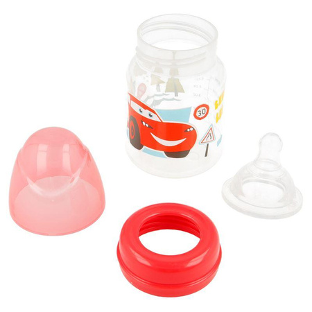 Autók - Palack szilikon szívószállal 150 ml