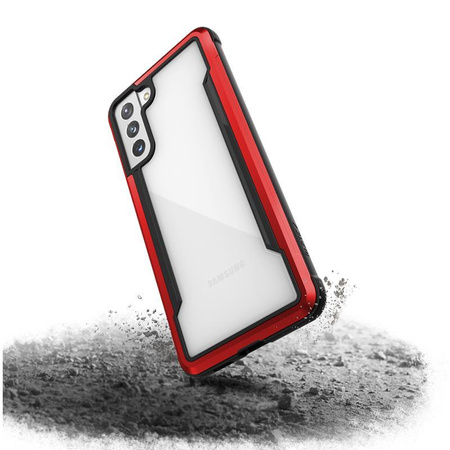 X-Doria Raptic Shield - Etui aluminiowe Samsung Galaxy S21+ (Antimicrobial protection) (Red)