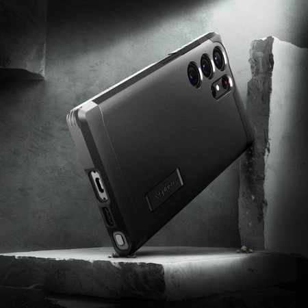 Spigen Tough Armor - Gehäuse für Samsung Galaxy S23 Ultra (Schwarz)