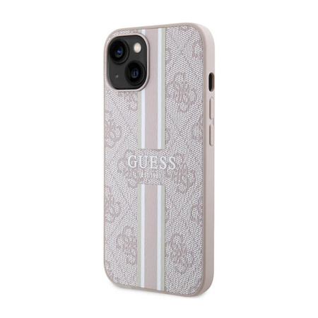 Guess 4G Gedruckte Streifen MagSafe - iPhone 14 Plus Tasche (Rosa)